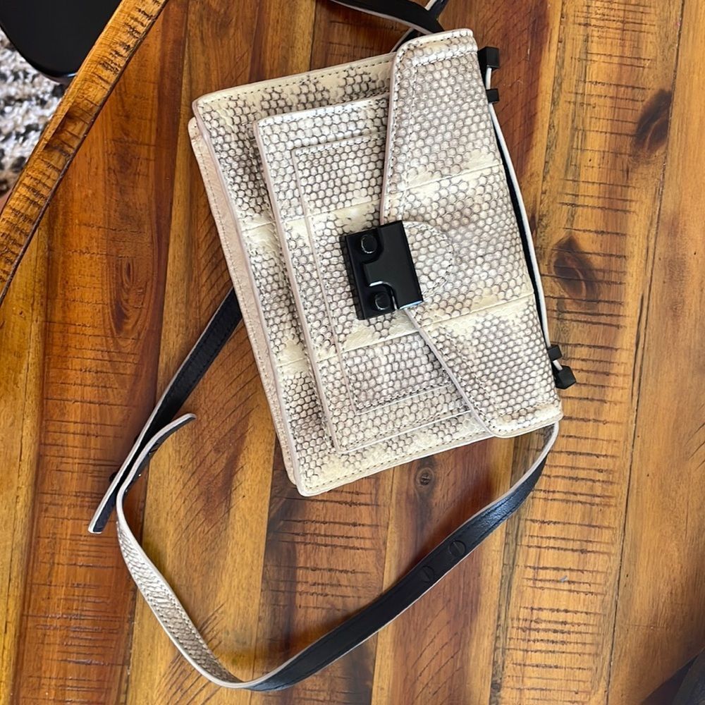 EUC snake skin crossbody
